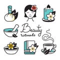 Beauty rituals icons
