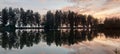 beauty by the river at dusk