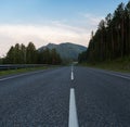 Beauty road M52 called Chuiskiy trakt Royalty Free Stock Photo