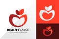 Beauty Rose Logo Design, Brand Identity Logos Designs Vector Illustration Template Royalty Free Stock Photo