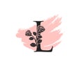 Beauty Rose logo vector logo design template, feminine L sign line petal beauty salon. Flower L Letter Icon Royalty Free Stock Photo