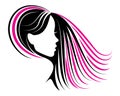 Beauty salon hair logo cosmetics