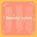 Beauty salon, hairstyle, illustration