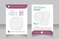 Beauty salon info blank brochure design