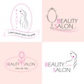 Beauty salon labels