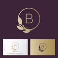 Beauty salon Logo and identity. B monogram. Emblem of female clothing or lingerie.