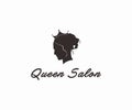 queen beauty salon logo design vector, Salon logo template