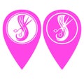 Beauty salon pin pointer in two color version