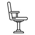 Beauty salon seat icon outline vector. Glamour person