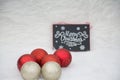 Decorations set for sweet Christmas celebrations Royalty Free Stock Photo