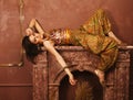 Beauty sensual young woman oriental style in