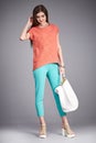 Beauty woman wear stylish casual clothing