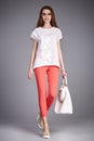 Beauty woman wear stylish casual clothing