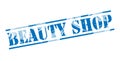 Beauty shop blue stamp