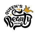 Beauty shop, salon, cosmetic or makeup logo