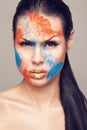 Beauty shot of emotional face Royalty Free Stock Photo
