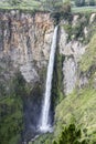 Beauty Sipiso piso waterfall in Danau Toba, North Sumatra, Indonesia. Royalty Free Stock Photo