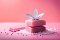 The Beauty of Skincare: A Detailed Look at Soap on a Pink Background