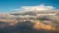 Beauty sky and super big the sunshines clouds in nature Royalty Free Stock Photo