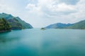 The beauty of the sky and water at Vajiralongkorn Dam Royalty Free Stock Photo