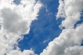 Beauty sky with white clouds great as background. Royalty Free Stock Photo