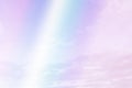 Beauty soft abstract pastel sweet love gradient with fluffy clouds on sky. multi color rainbow image. magic colorful green yellow