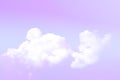 beauty soft violet pastel with abstract white fluffy clouds on sky. multi color gradient shade image