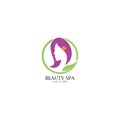 Beauty spa & beauty skin care logo vector icon template Royalty Free Stock Photo