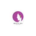 Beauty spa & beauty skin care logo vector icon template Royalty Free Stock Photo