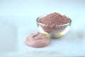 Beauty spa face mask - pink, green, red clay, kaolin and activated charcoal