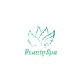 Beauty spa icon logo vector design Royalty Free Stock Photo