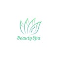 Beauty spa icon logo vector design Royalty Free Stock Photo