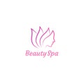 Beauty spa icon logo vector design Royalty Free Stock Photo