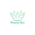 Beauty spa icon logo vector design Royalty Free Stock Photo