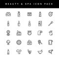 Beauty & Spa icons set. Royalty Free Stock Photo
