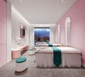 beauty spa massage saloon, 3d render