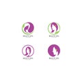 Beauty spa and beauty skin care logo vector icon template Royalty Free Stock Photo