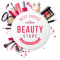 Beauty store emblem