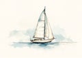 The Beauty of Summer Sailboats Royalty Free Stock Photo