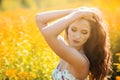 Beauty Sunshine Girl Portrait