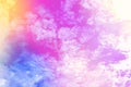 beauty sweet pastel soft love pink with fluffy clouds on sky. multi color rainbow image. abstract fantasy growing light