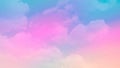 beauty sweet pastel soft yellow with fluffy clouds on sky. multi color rainbow image. abstract fantasy growing light