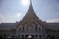 The beauty of Thai temples Name of Luang Phor Sothon Temple In Chachoengsao Province, Thailand, 21 Dec 2019