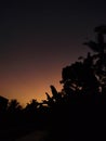 the beauty, the tranquility of the sky as night falls, Royalty Free Stock Photo