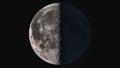 The beauty of the universe: Wonderful super detailed third quarter Moon