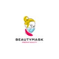 Beauty Virus Mask Line Fulcolor logo design