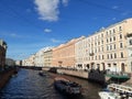 Beauty of water channels of Saint Petersburg