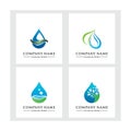 Beauty water logo template