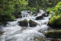 Beauty waterfall on mountain