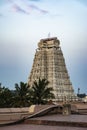 Beauty of White Temple Tower View on Srirangam